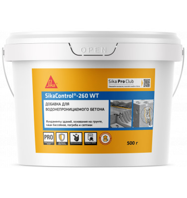 Комплексная добавка для повышения водонепроницаемости бетонов SikaControl®-260 WT