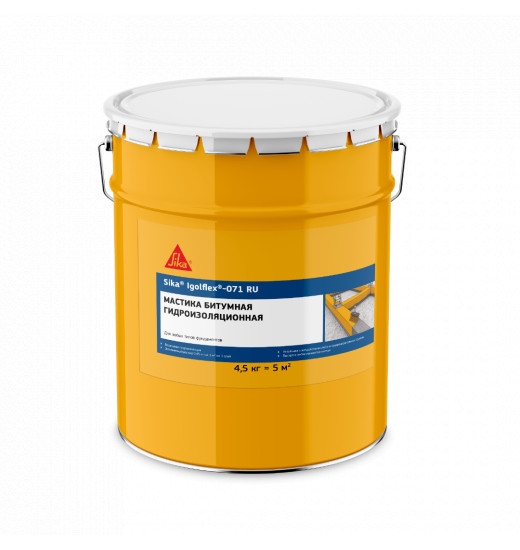 Однокомпанентная битумная гидроизоляционная мастика Sika® Igolflex®-071 RU
