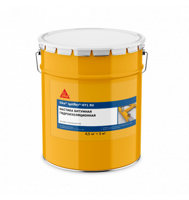 Однокомпанентная битумная гидроизоляционная мастика Sika® Igolflex®-071 RU