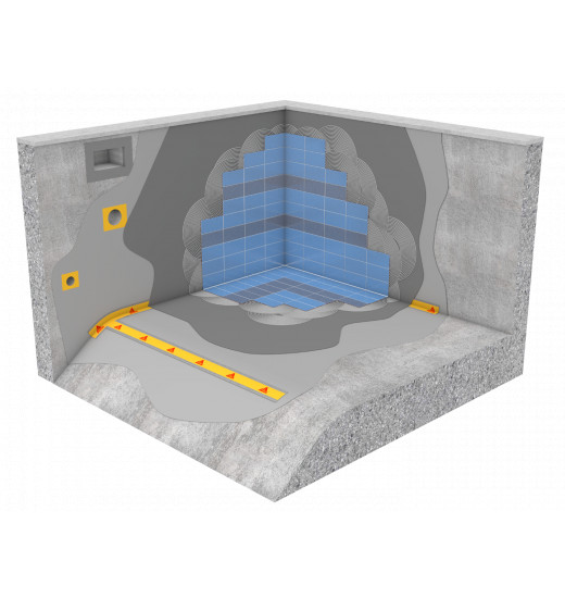 Напольная гидроизоляционная манжета Sika® Sealing Tape S Floor Patch