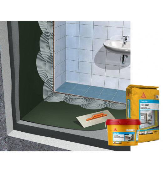 Тонкослойная гидроизоляция на цементной основе Sika®-101a