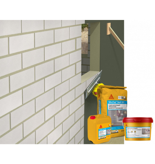 Гидроизоляция обмазочная цементно-полимерная SikaTop®Seal-107