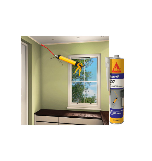 Универсальный акриловый паропроницаемый герметик Sikacryl®-107
