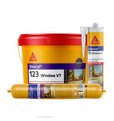 Эластичный паронепроницаемый герметик для окон Sikacryl®-123 Window VT