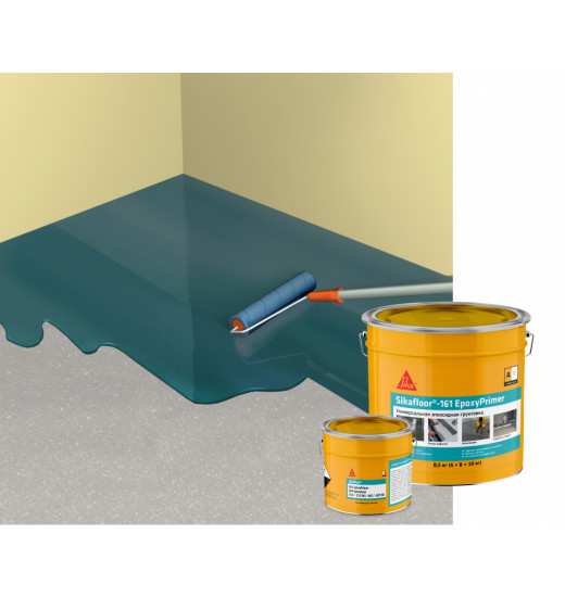 Двухкомпанентная эпоксидная грунтовка, выравнивающий раствор, промежуточная выравнивающая стяжка Sikafloor®-161 EpoxyPrimer