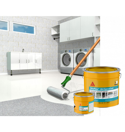 Двухкомпанентное эпоксидное напольное покрытие Sikafloor®- 264 EpoxyCoat