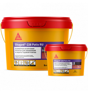 Водоотталкивающая колеруемая защитная пропитка проникающего действия Sikagard®-228 Patio RU